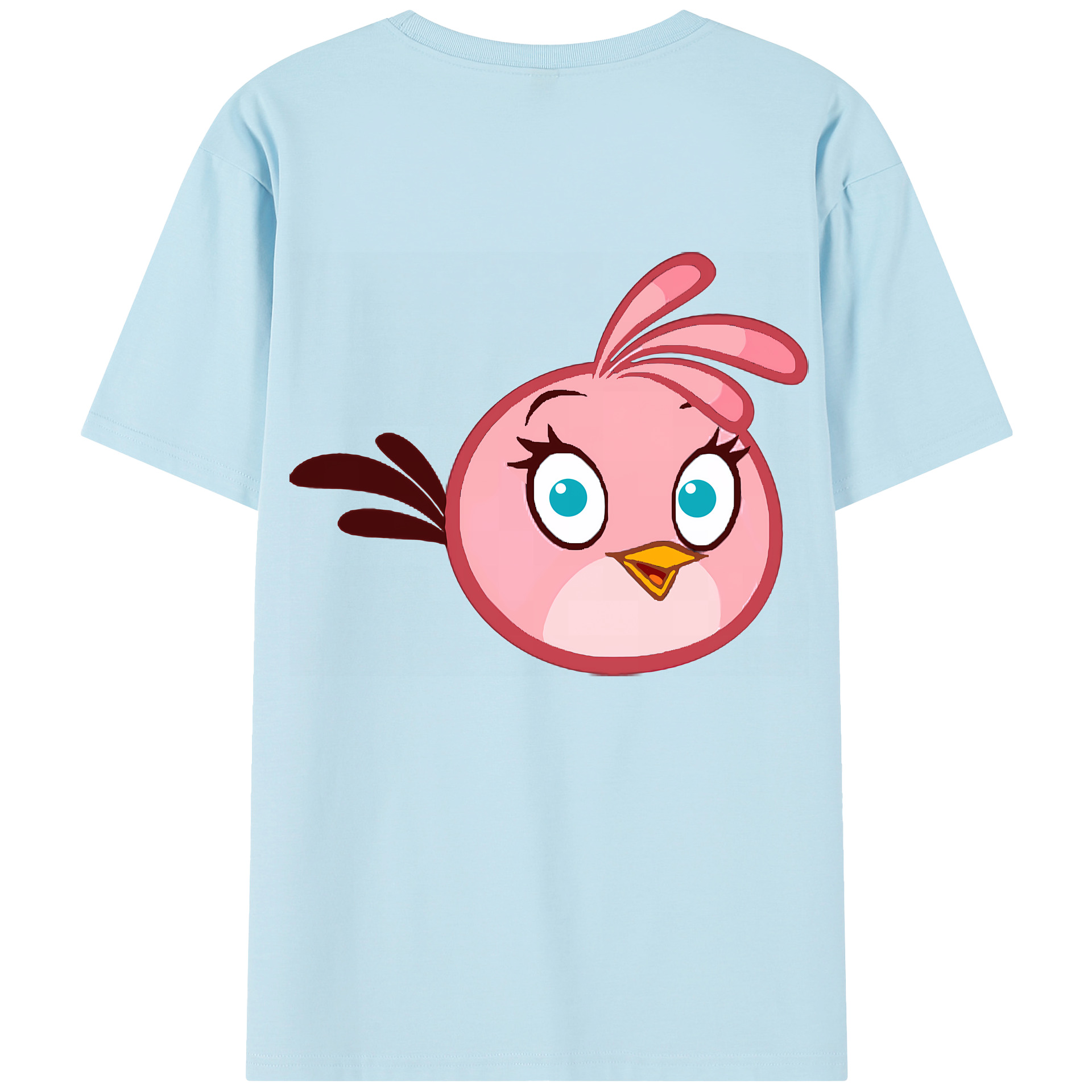 （画像用） Angry Birds アングリーバード 綿100％半袖Tシャツ（背面プリント）